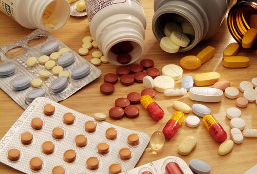 Unha variedade de drogas usadas para tratar a prostatite