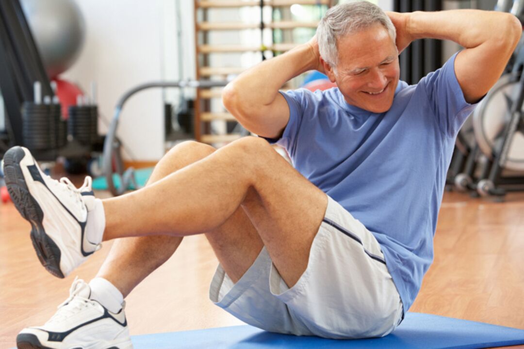 Realización de exercicios para restaurar a próstata
